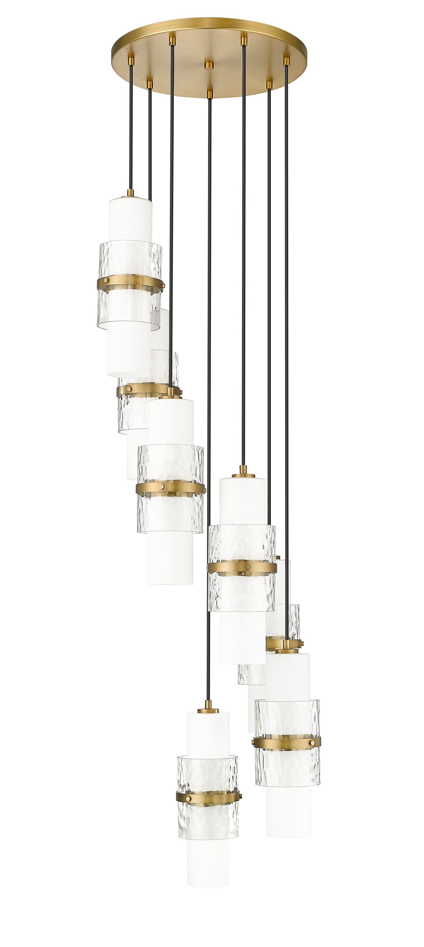 1946P-7R-MGLD - Cayden 7 Light 18" Chandelier - Modern Gold