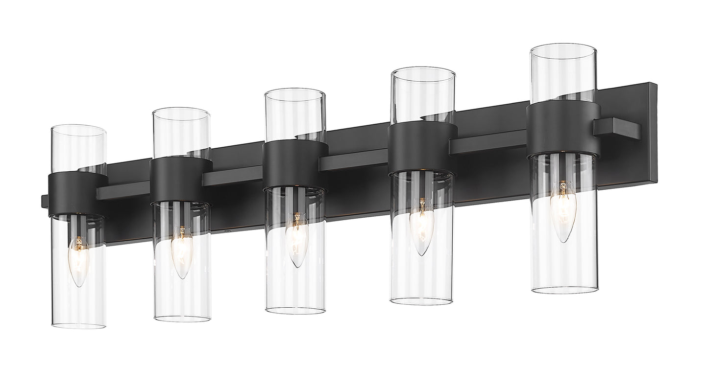 343-5V-MB - Lawson 5 Light 38" Vanity - Matte Black