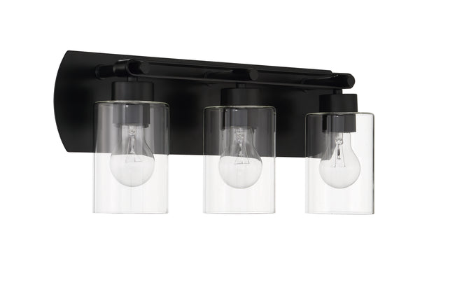 17621FB3 - Hendrix 3 Light 20" Wide Vanity Light - Flat Black