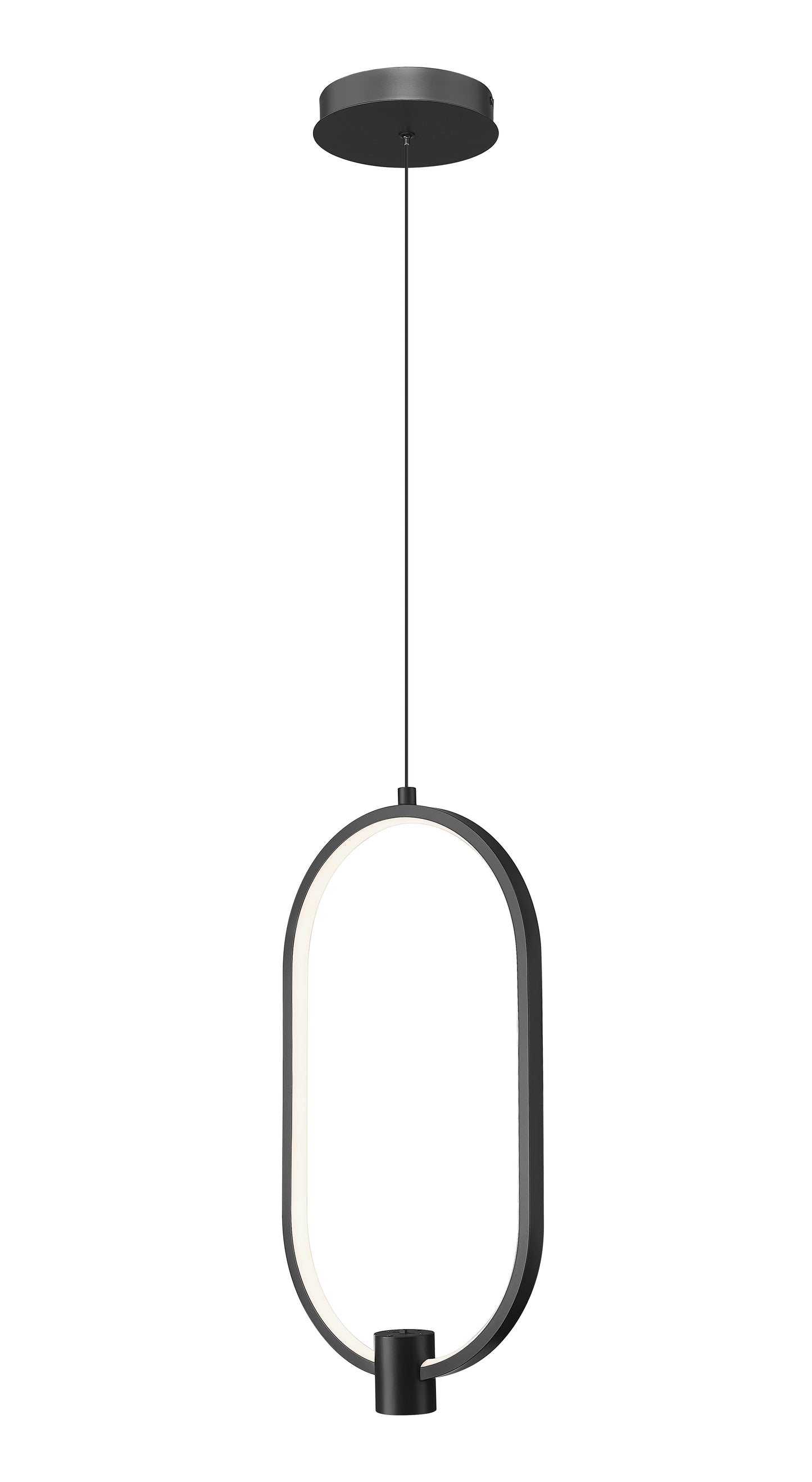 4101-10MB-LED - Saros 1 Light 10" Pendant - Matte Black