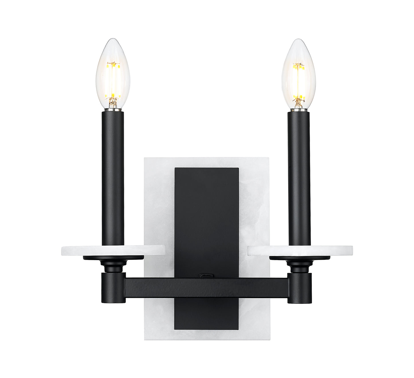 3045-2S-MB - Kaden 2 Light Wall 9" Sconce - Matte Black