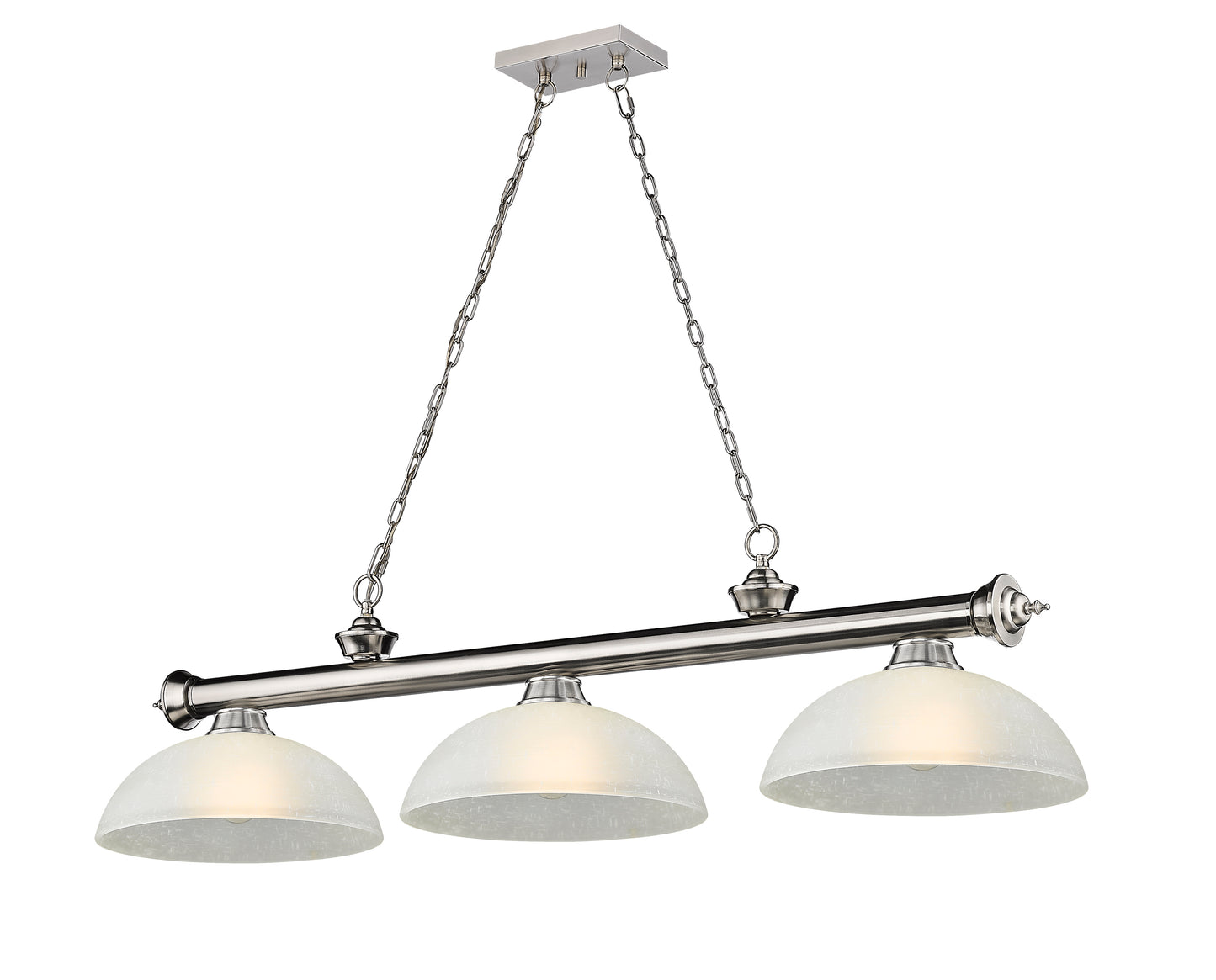 2306-3BN-DWL14 - Cordon 3 Light 57" Billiard - Brushed Nickel
