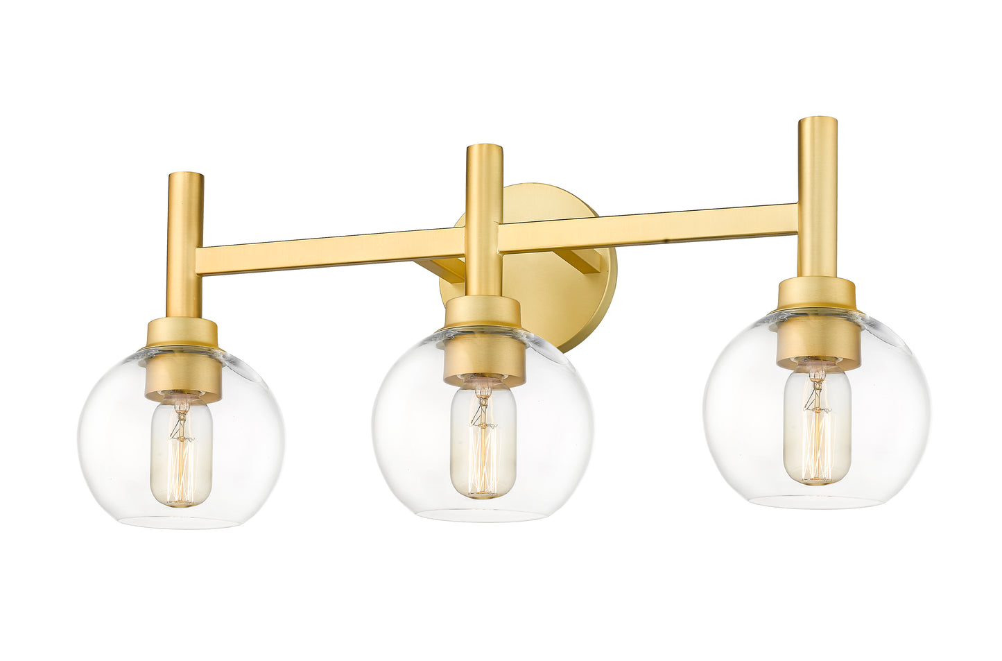 7502-3V-BG - Sutton 3 Light 24" Vanity - Brushed Gold