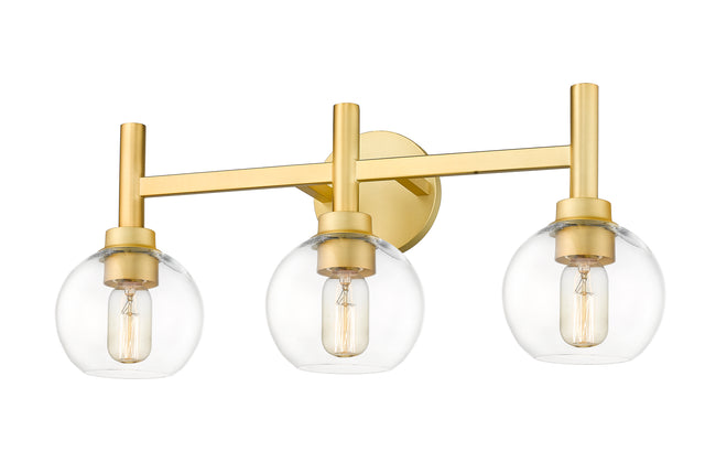 7502-3V-BG - Sutton 3 Light 24" Vanity - Brushed Gold
