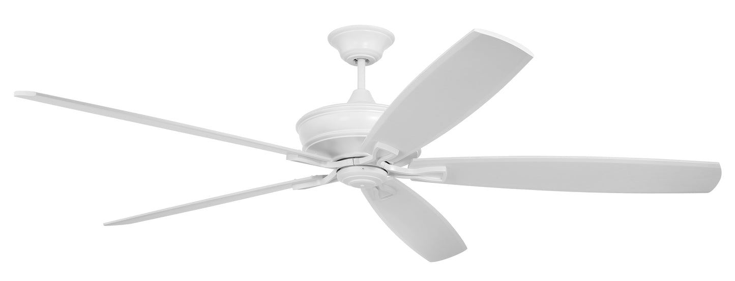 SNT72MWW5 - Santori 72 Indoor/Outdoor 72" 5 Blade Indoor Outdoor Ceiling Fan with Light Kit - Matte White