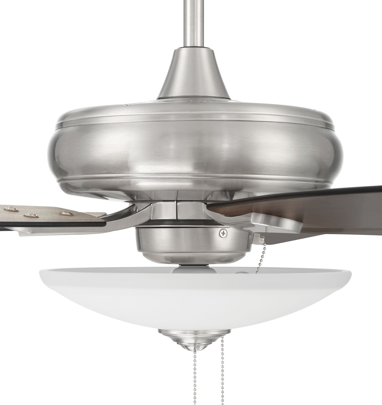 ECF111BNK5-DWWLN - Eos 3 Light Bowl 52" 5 Blade Ceiling Fan with Light Kit - Brushed Nickel