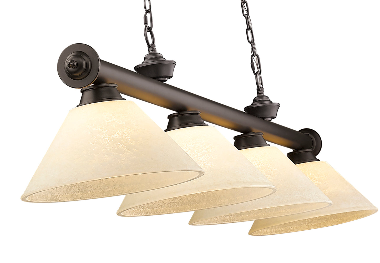 2306-4BRZ-AGM14 - Cordon 4 Light 81" Billiard - Bronze