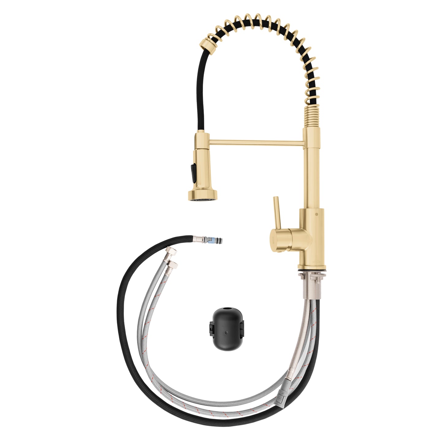 RBCN2-KF-CB - Rubicon Spring Style Pre-Rinse Kitchen Faucet - Champagne Bronze