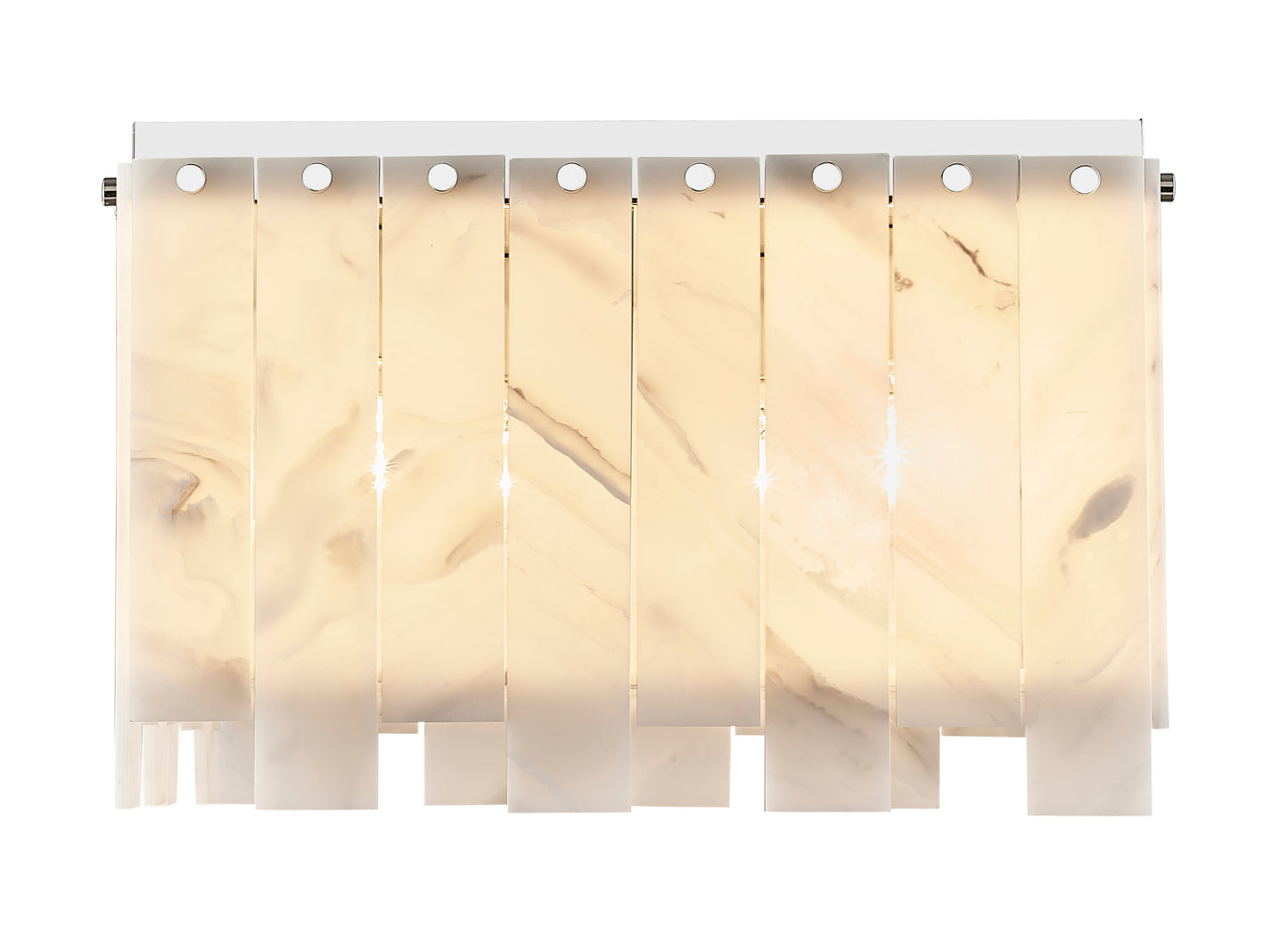 345F17-PN - Viviana 6 Light Flush 18" Mount - Polished Nickel