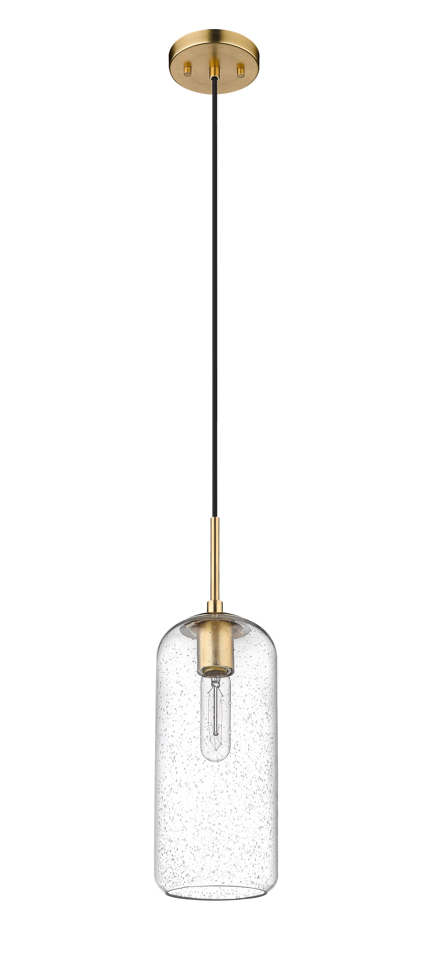 738P17-HBR - Monty 1 Light 5" Pendant - Heritage Brass
