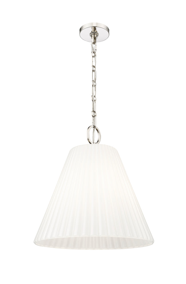 3042P18-PN - Alaric 3 Light 18" Pendant - Polished Nickel