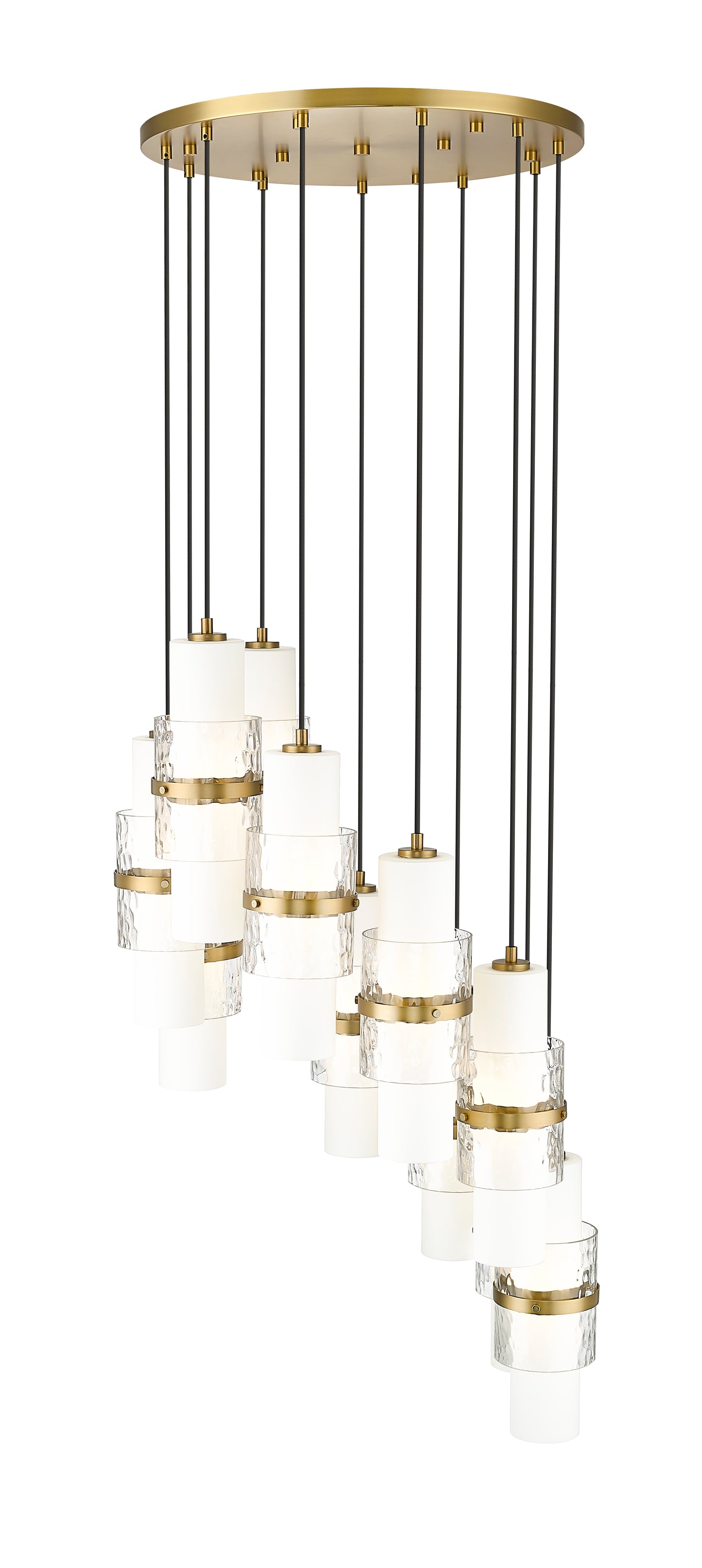 1946P-11R-MGLD - Cayden 11 Light 24" Chandelier - Modern Gold