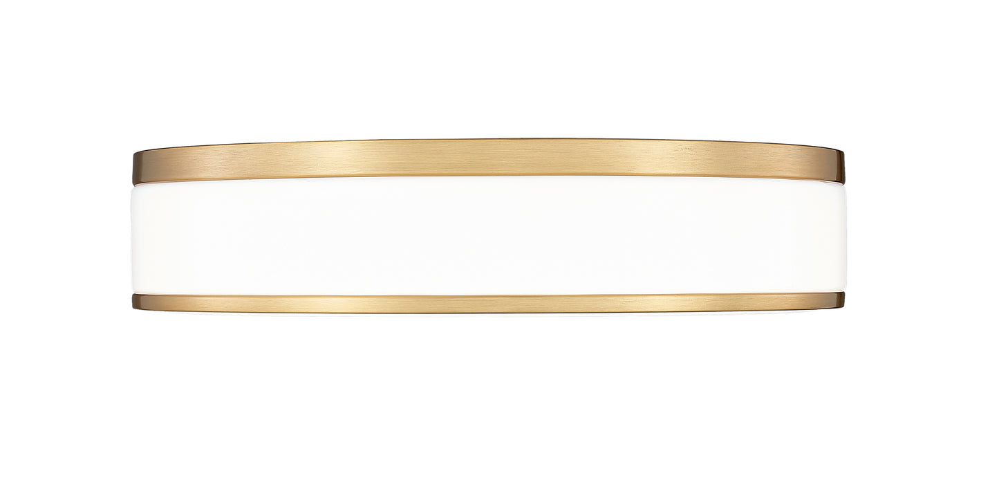 1012F16-MGLD-LED - Ballord 1 Light Flush 16" Mount - Modern Gold