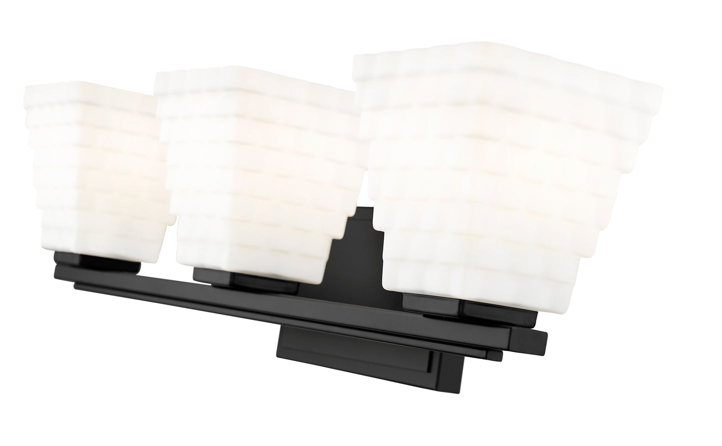 7514-3V-MB - Annalise 3 Light 24" Vanity - Matte Black