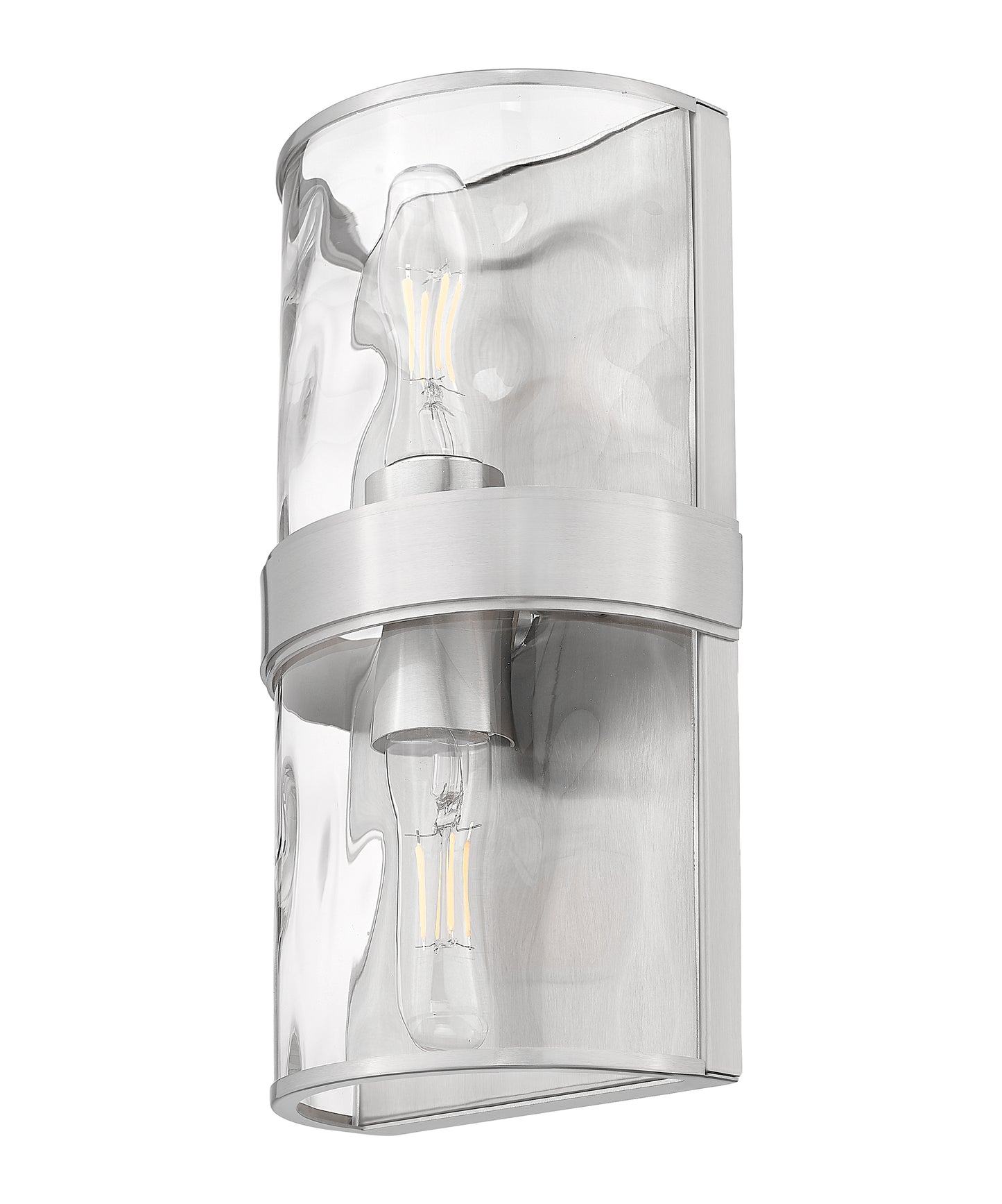 3053-2SS-BN - Meridian 2 Light Wall 12" Sconce - Brushed Nickel