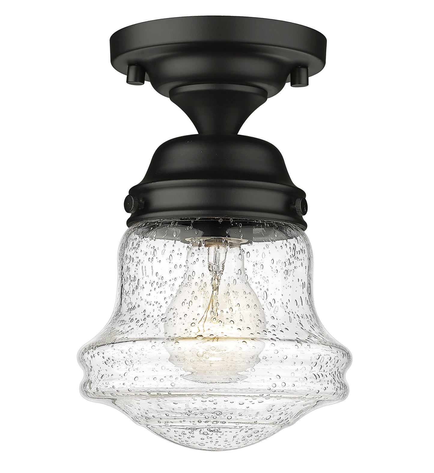 736F1-MB - Vaughn 1 Light Flush 6" Mount - Matte Black