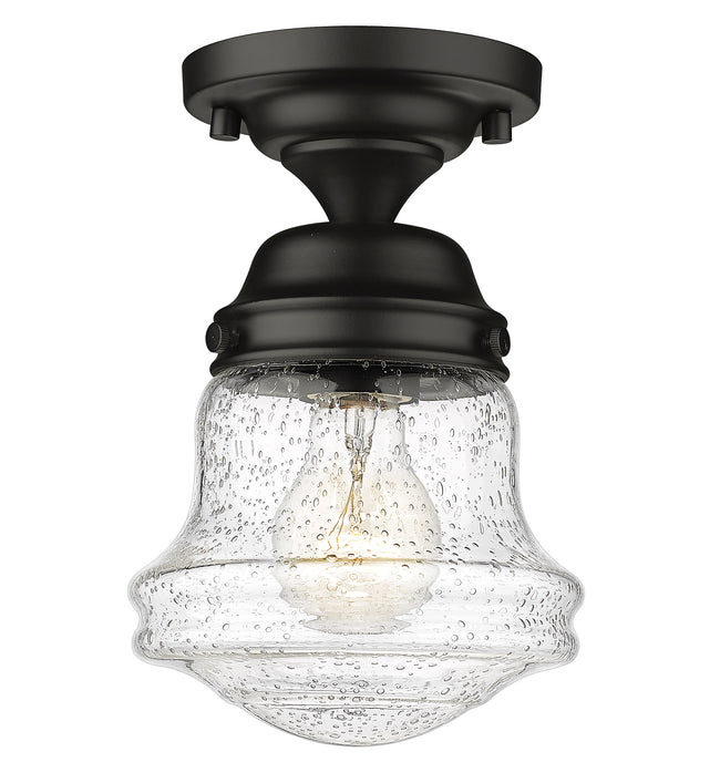 736F1-MB - Vaughn 1 Light Flush 6" Mount - Matte Black