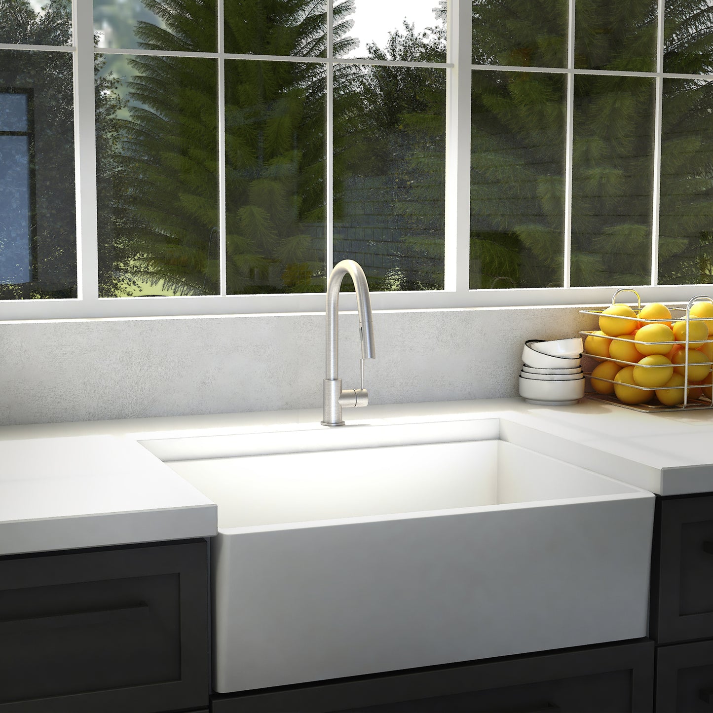 GEM-KF-BN - Gemini Kitchen Faucet in Brushed Nickel