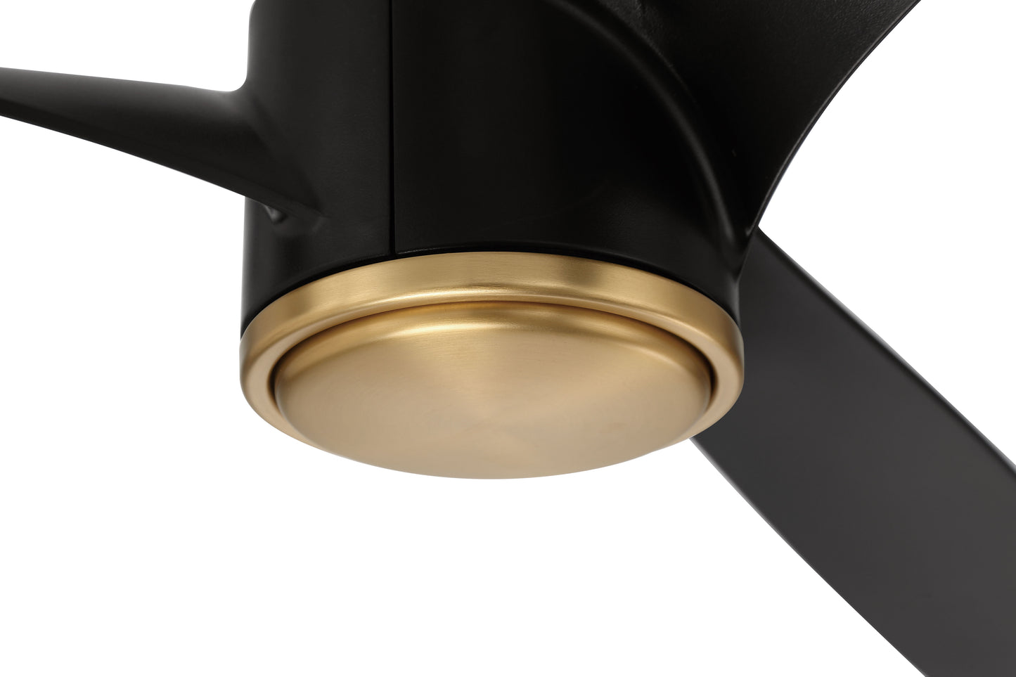 PHB60FBSB3-NWF - Phoebe 60" Indoor Ceiling Fan without Wifi 60" 3 Blade Ceiling Fan with Light Kit - Flat Black / Satin Brass