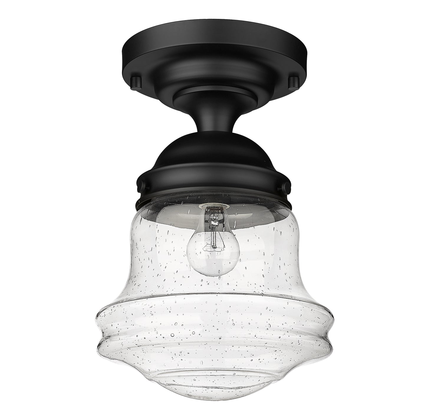 736F10-MB - Vaughn 1 Light Flush 10" Mount - Matte Black