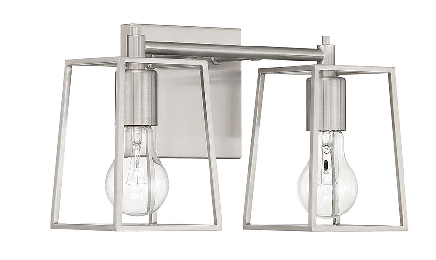 12113BNK2 - Dunn 2 Light 13.25" Wide Vanity Light - Brushed Nickel