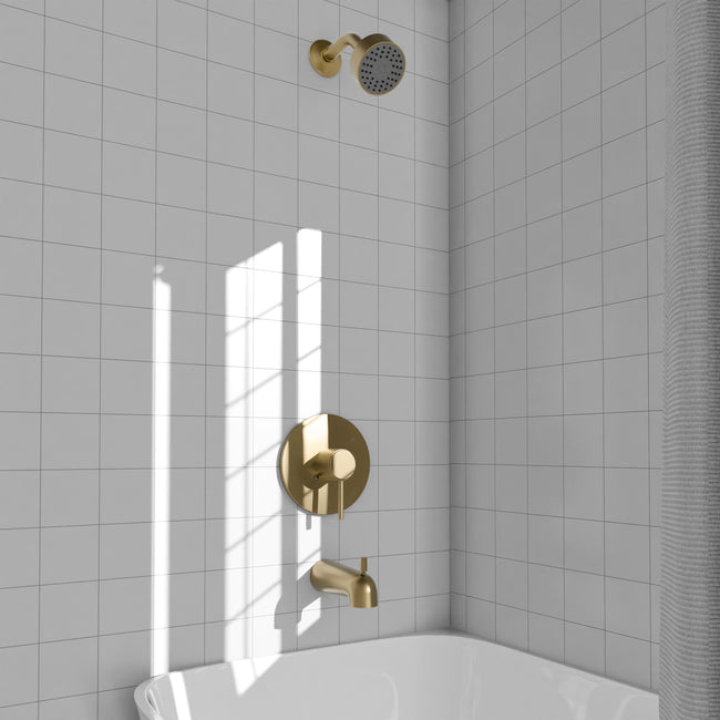 RBCN1-SHS-CB - Rubicon Elegant Shower System in Champagne Bronze