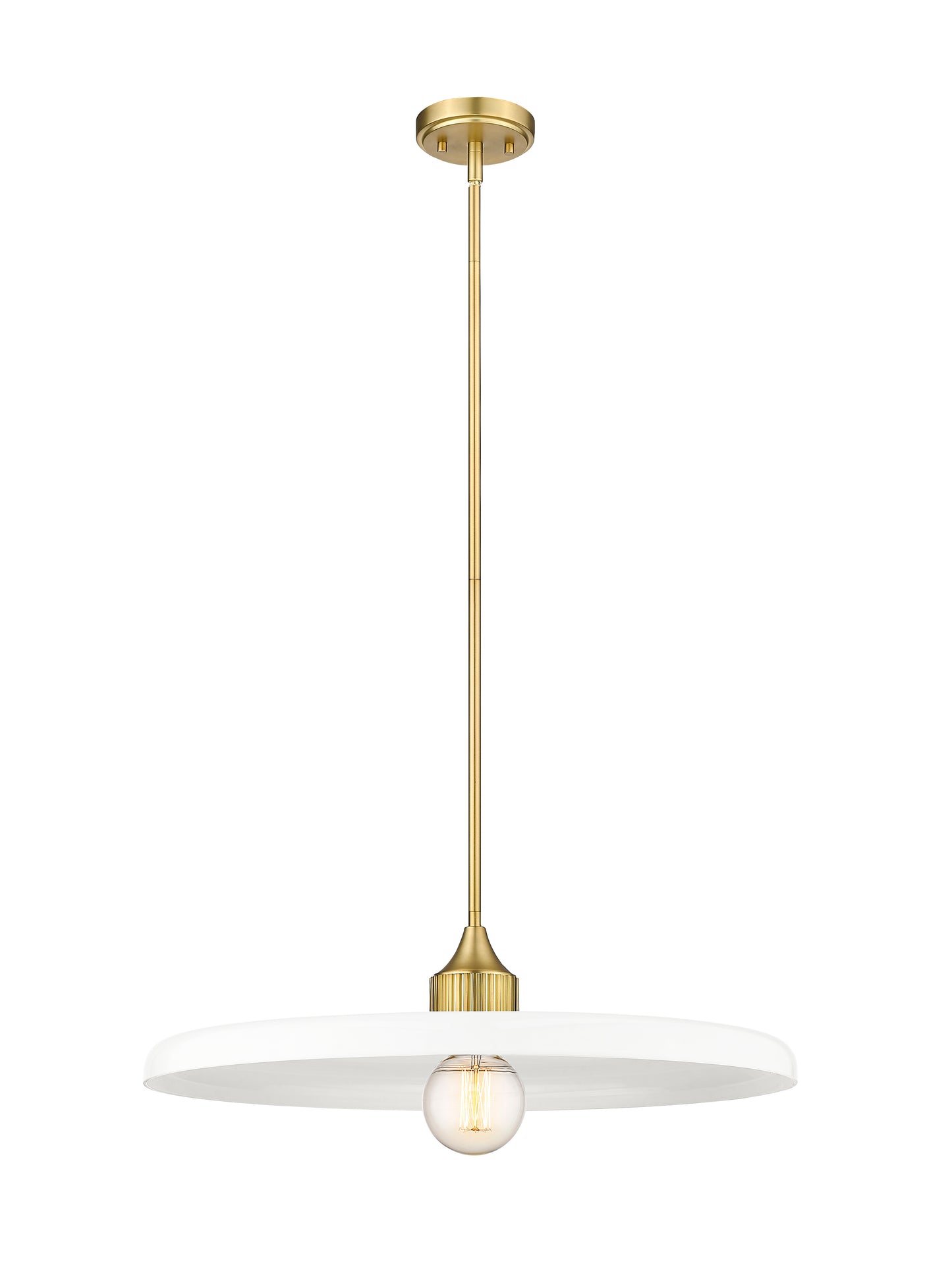 820P24-OBR - Paloma 1 Light 24" Pendant - Olde Brass