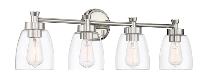 12730PLN4 - Henning 4 Light 30" Wide Vanity Light - Polished Nickel