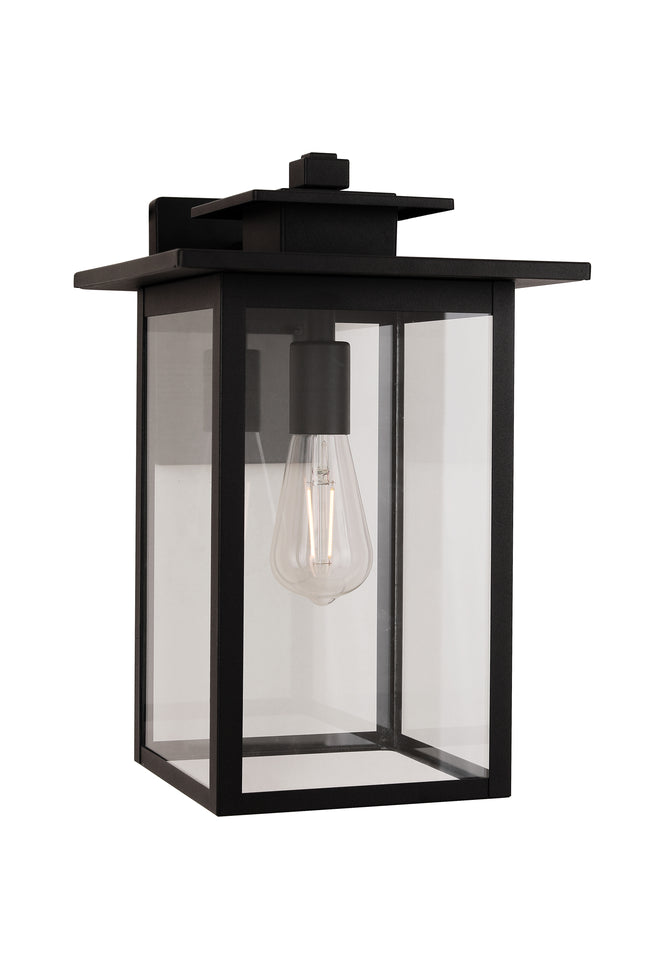 ZA7024-TB - Rock Creek 1 Light 15" High Outdoor Wall Lantern - Textured Black