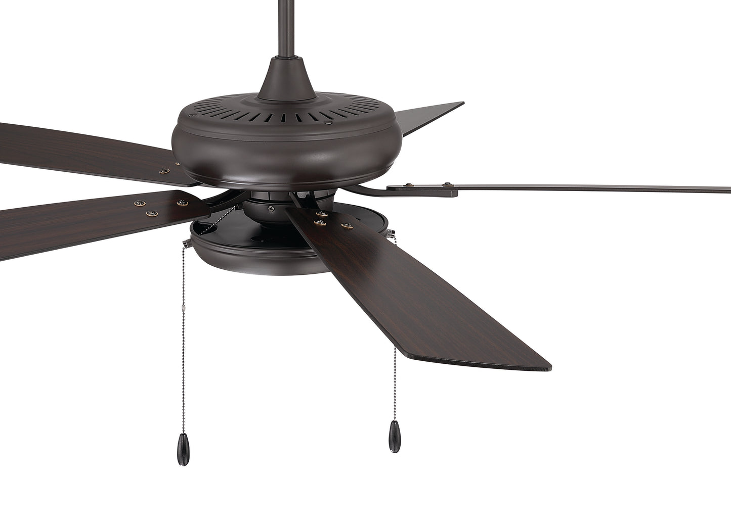 ECF119CBZ5-CBZWLN - EOS Low Profile 1 bulb Frosted White 52" Ceiling Fan 52" 5 Blade Ceiling Fan with Light Kit - Classic Bronze