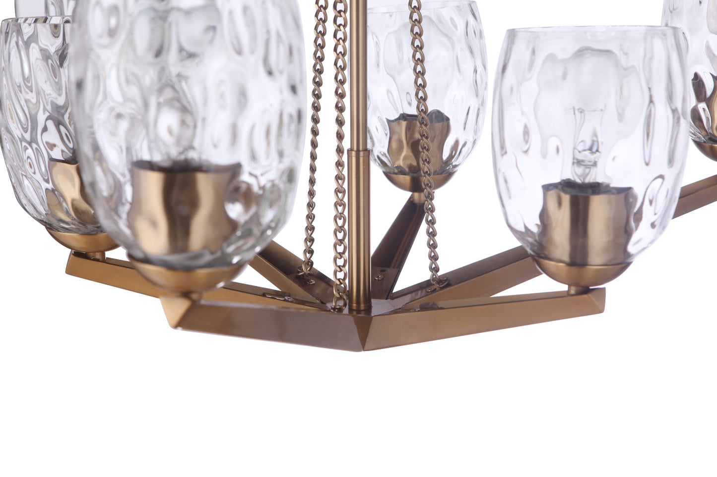57326-SB - Guiding Star 6 Light 23" Wide Chandelier - Satin Brass