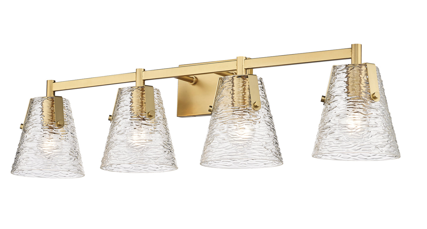 1101-4V-MGLD - Analia 4 Light 36" Vanity - Modern Gold