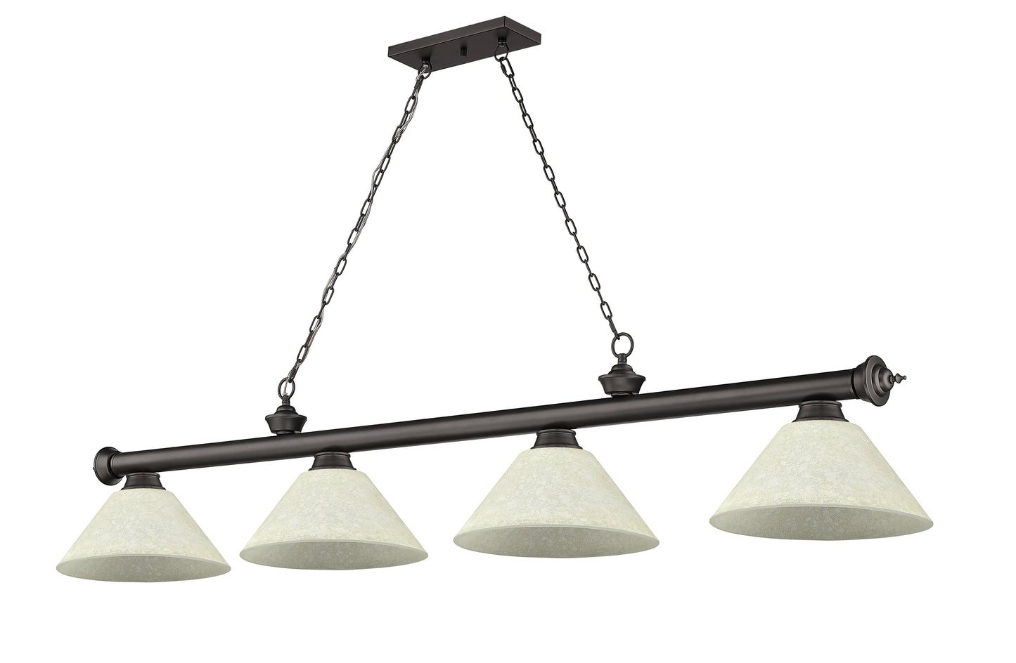 2306-4BRZ-AGM14 - Cordon 4 Light 81" Billiard - Bronze