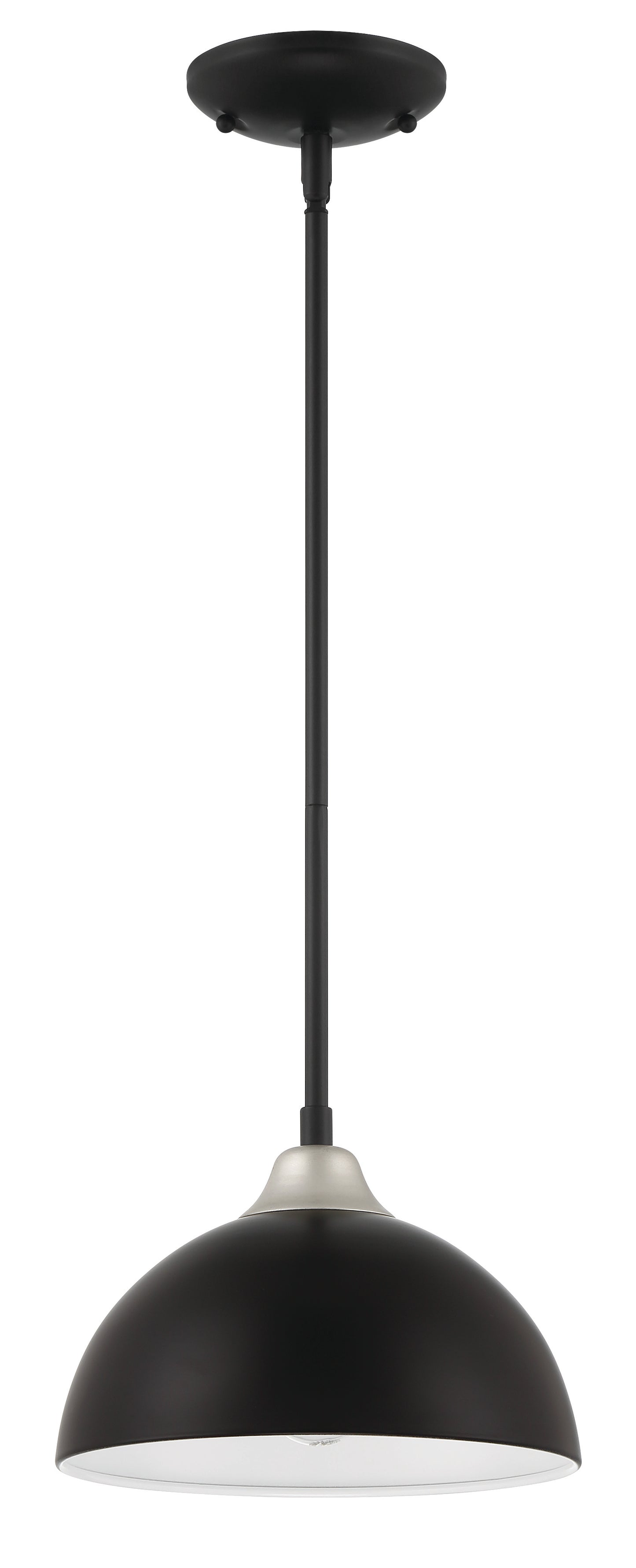 ZA4911-MNSA - Kahn 1 Light 10" Wide Outdoor Pendant - Midnight / Satin Aluminum