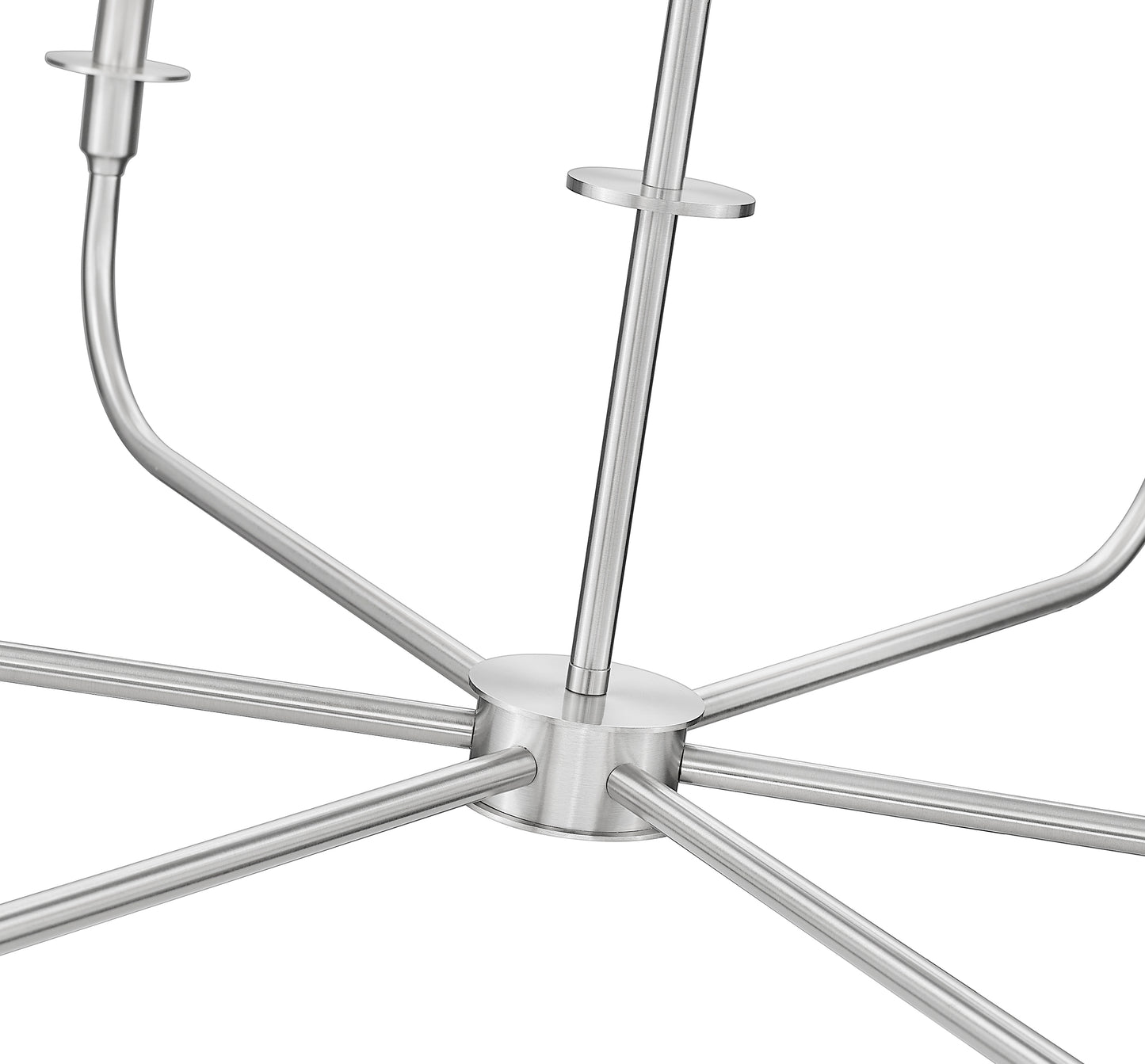 3049-45BN - Tova 6 Light 49" Chandelier - Brushed Nickel