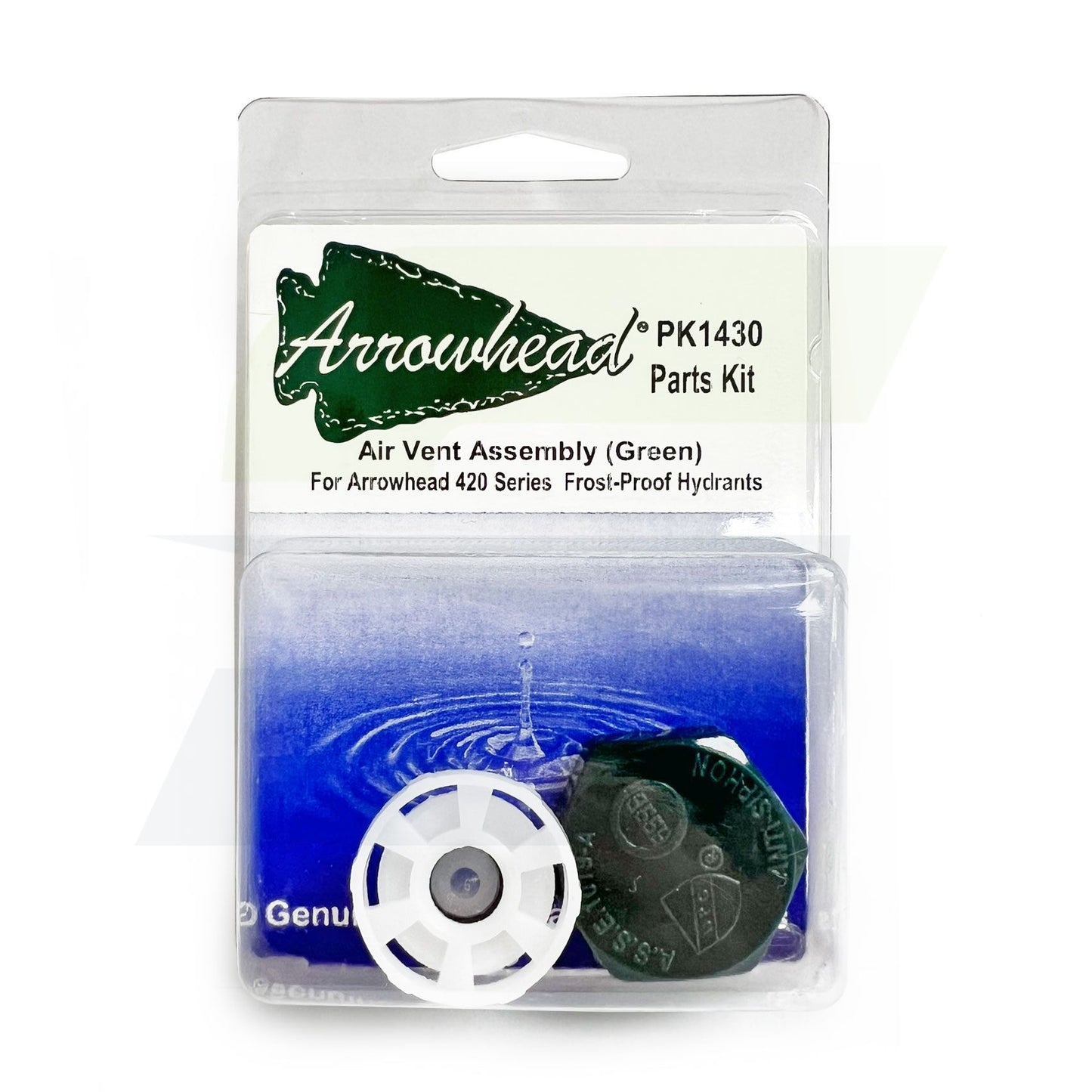 PK1430 - Green Capped Complete Air-Vent Assembly for 420 and 450BFP Series