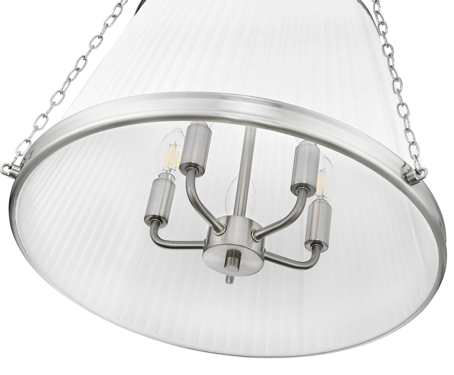 1954P18-BN - Madeline 5 Light 18" Pendant - Brushed Nickel