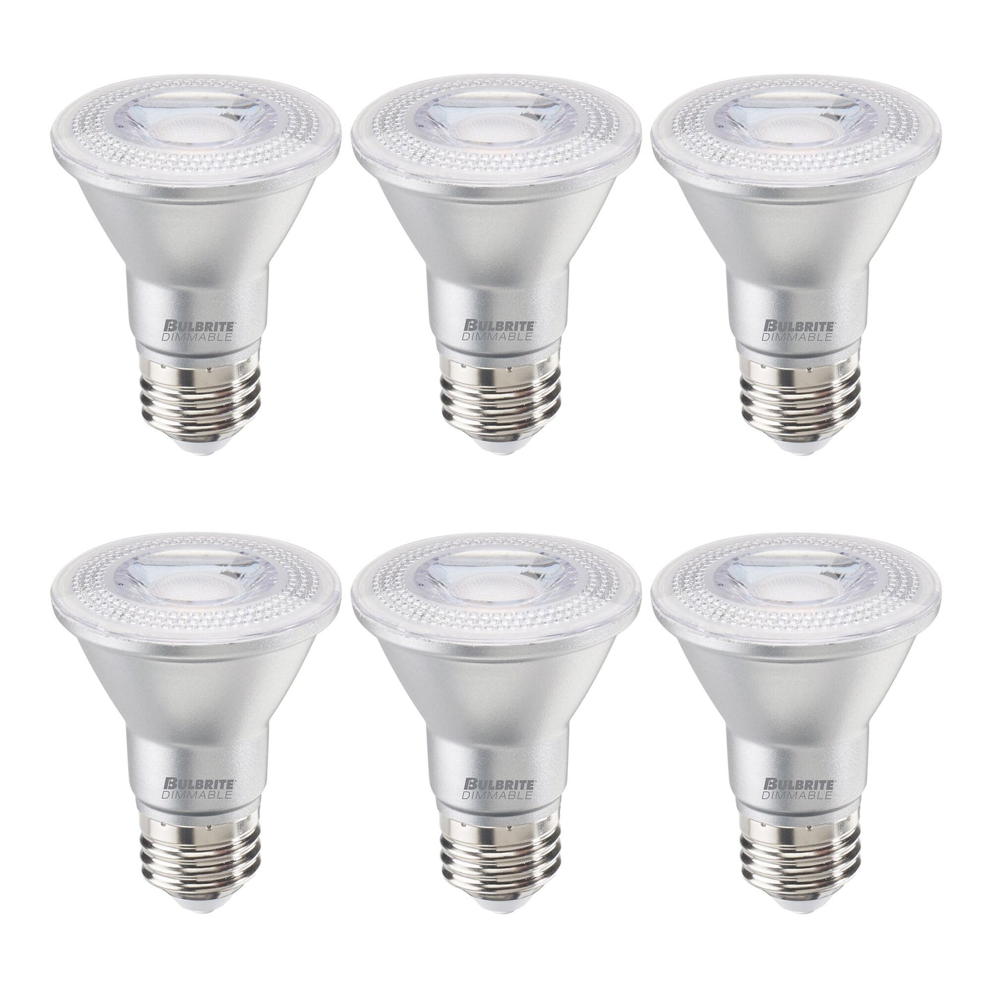 772266 - Dimmable PAR20 LED Light Bulb - 6.5 Watt - 3000K - 6 Pack