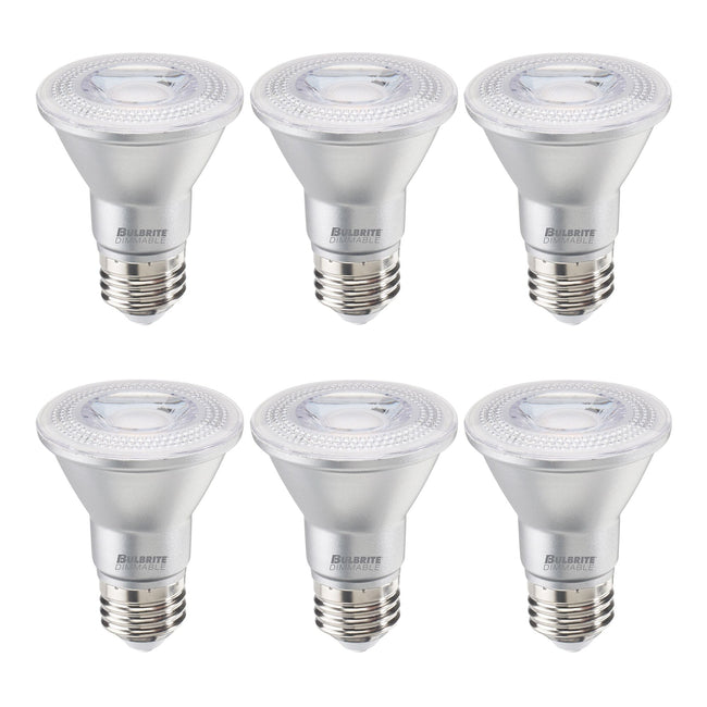 772266 - Dimmable PAR20 LED Light Bulb - 6.5 Watt - 3000K - 6 Pack