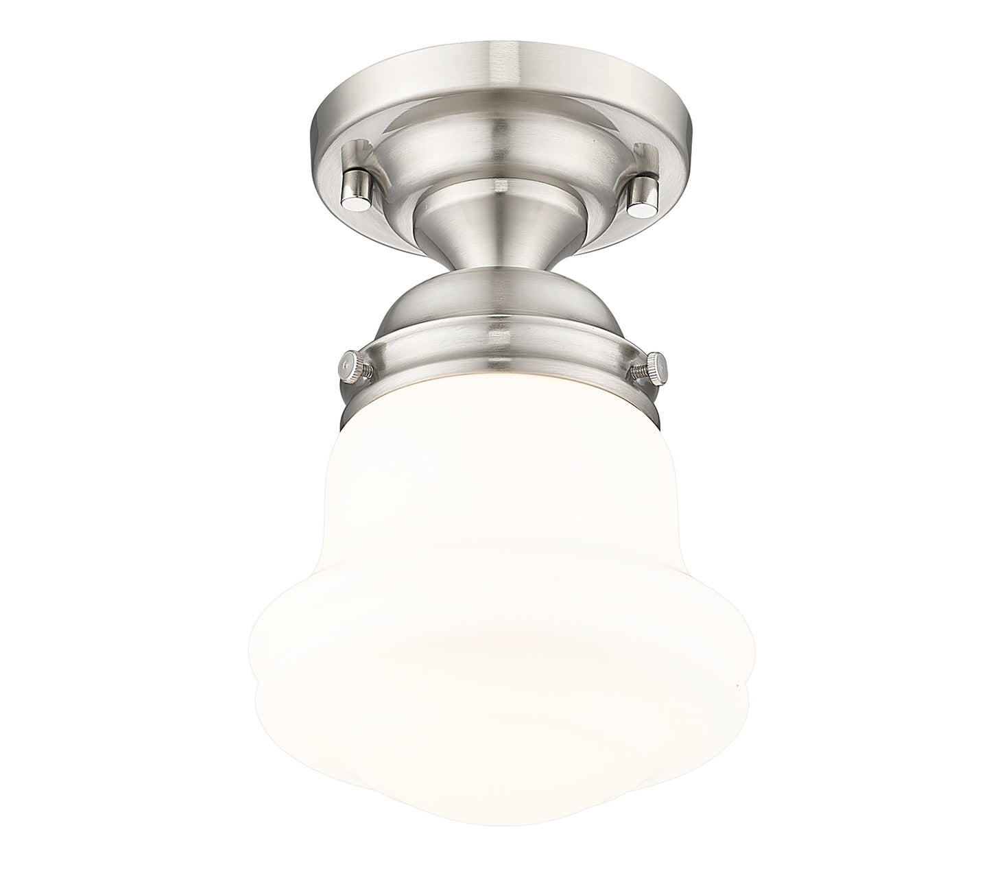 735F1-BN - Vaughn 1 Light Flush 6" Mount - Brushed Nickel