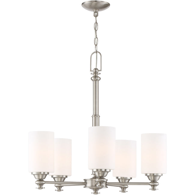 49825-BNK - Dardyn 5 Light 25" Wide Chandelier - Brushed Nickel