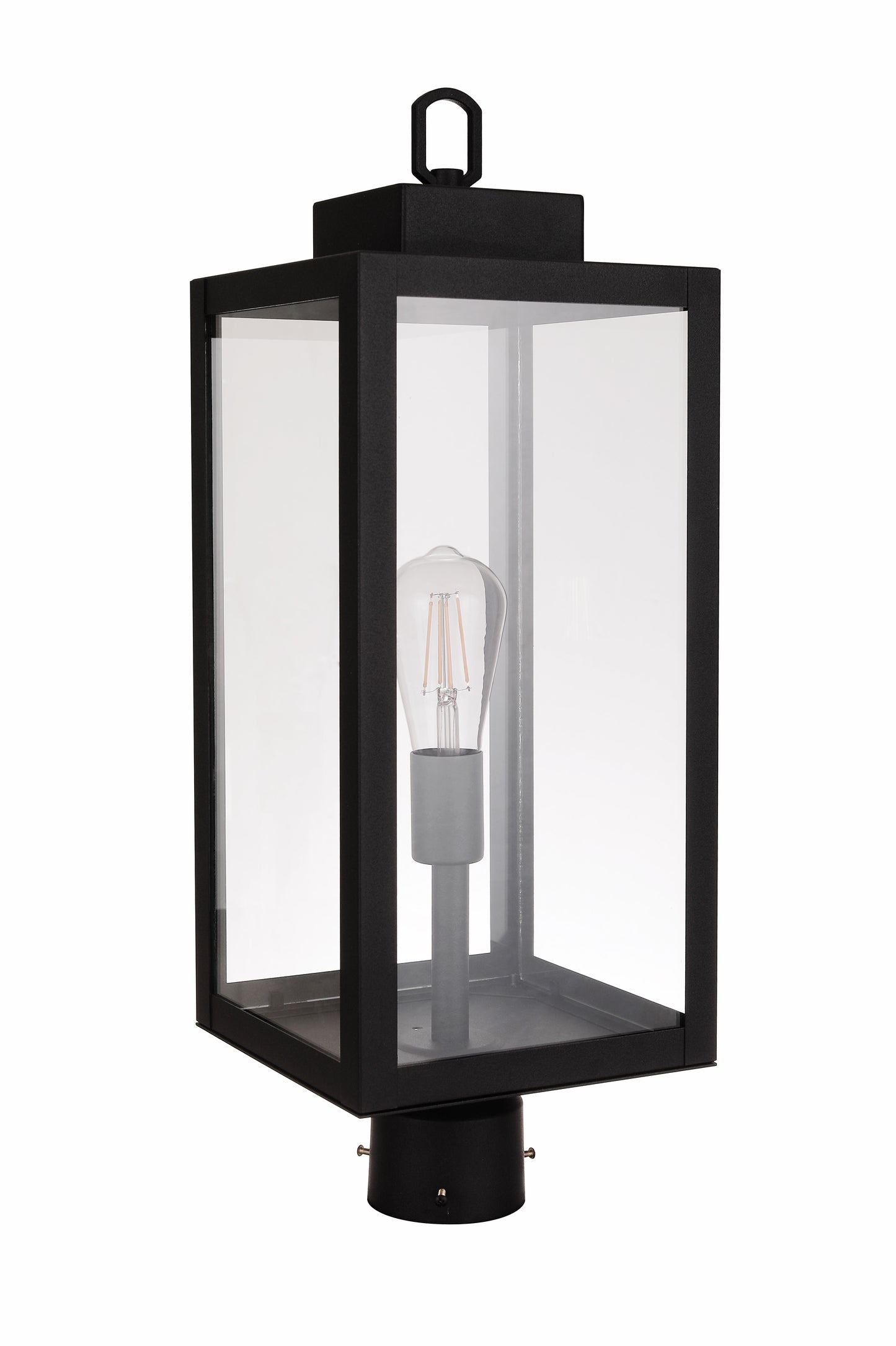 ZA6825-TB - Marin 1 Light 23" High Outdoor Post - Textured Black