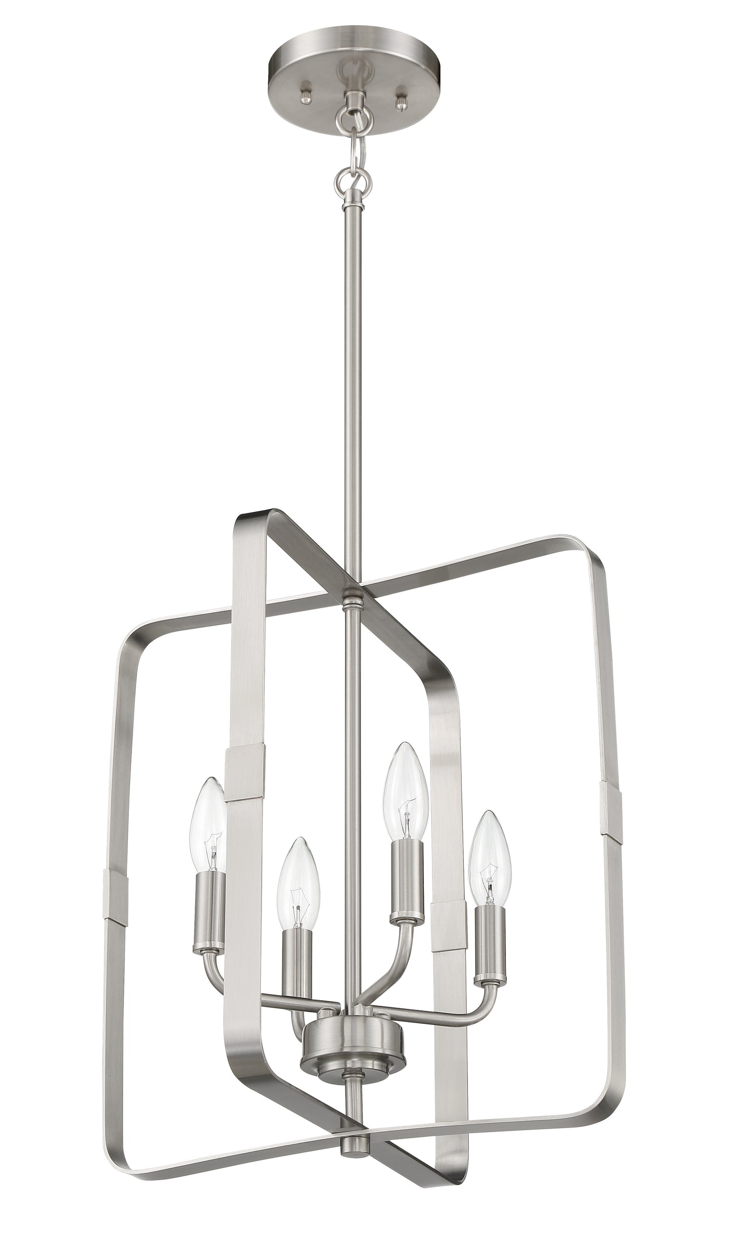 56034-BNK - Stowe 4 Light 15" Wide Foyer Light - Brushed Nickel