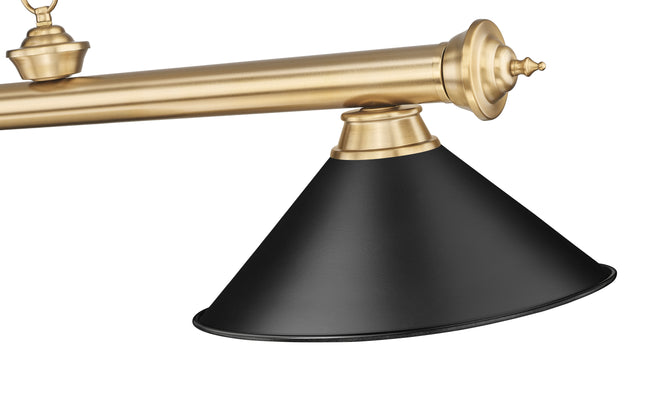 2306-4HBR-MB15 - Cordon 4 Light 81" Billiard - Heritage Brass