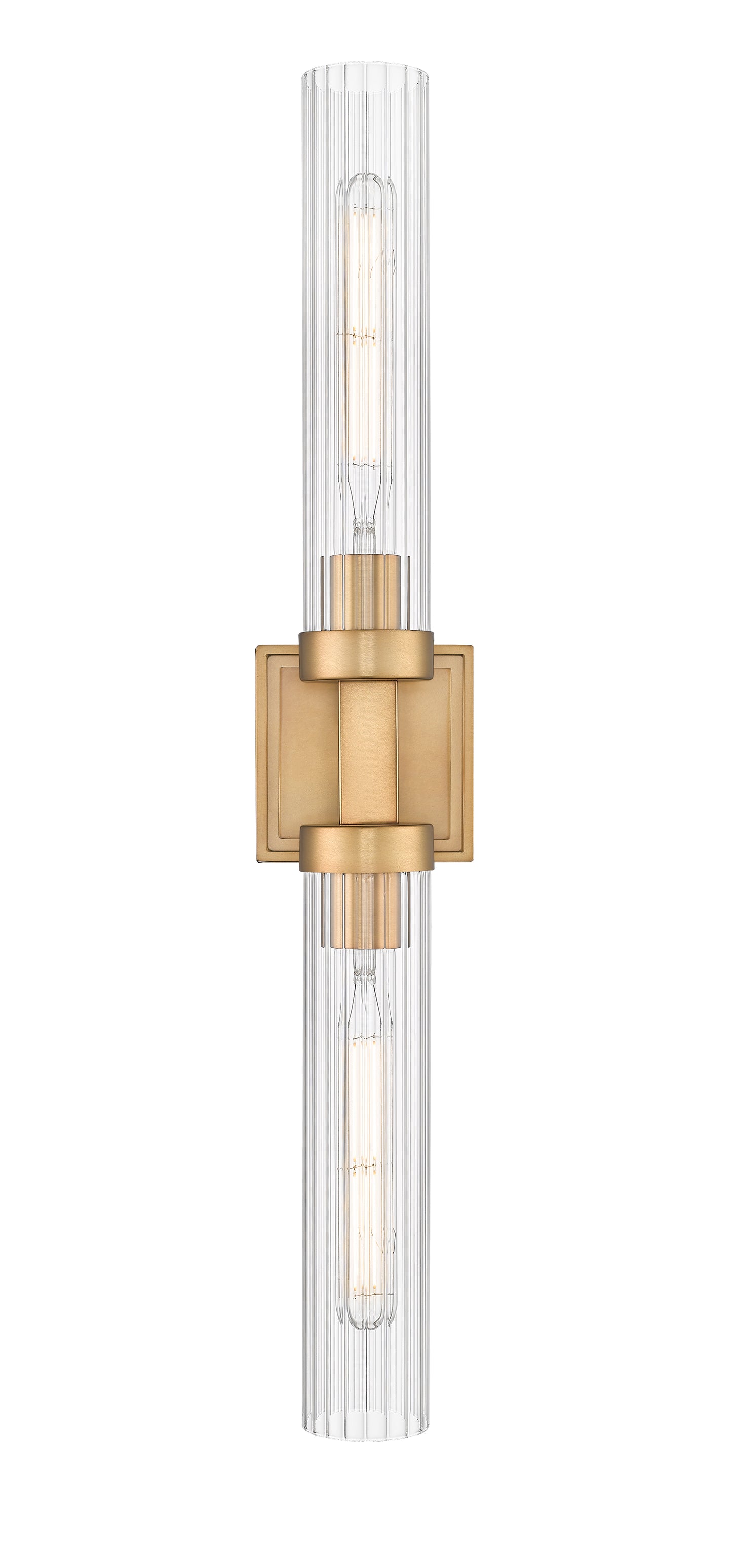 740-2W-RB - Beau 2 Light Wall 27" Sconce - Rubbed Brass