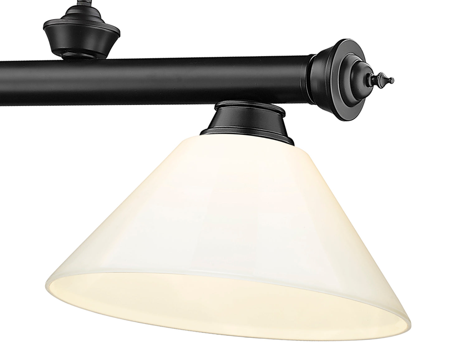2306-3MB-PWH - Cordon 3 Light 57" Billiard - Matte Black
