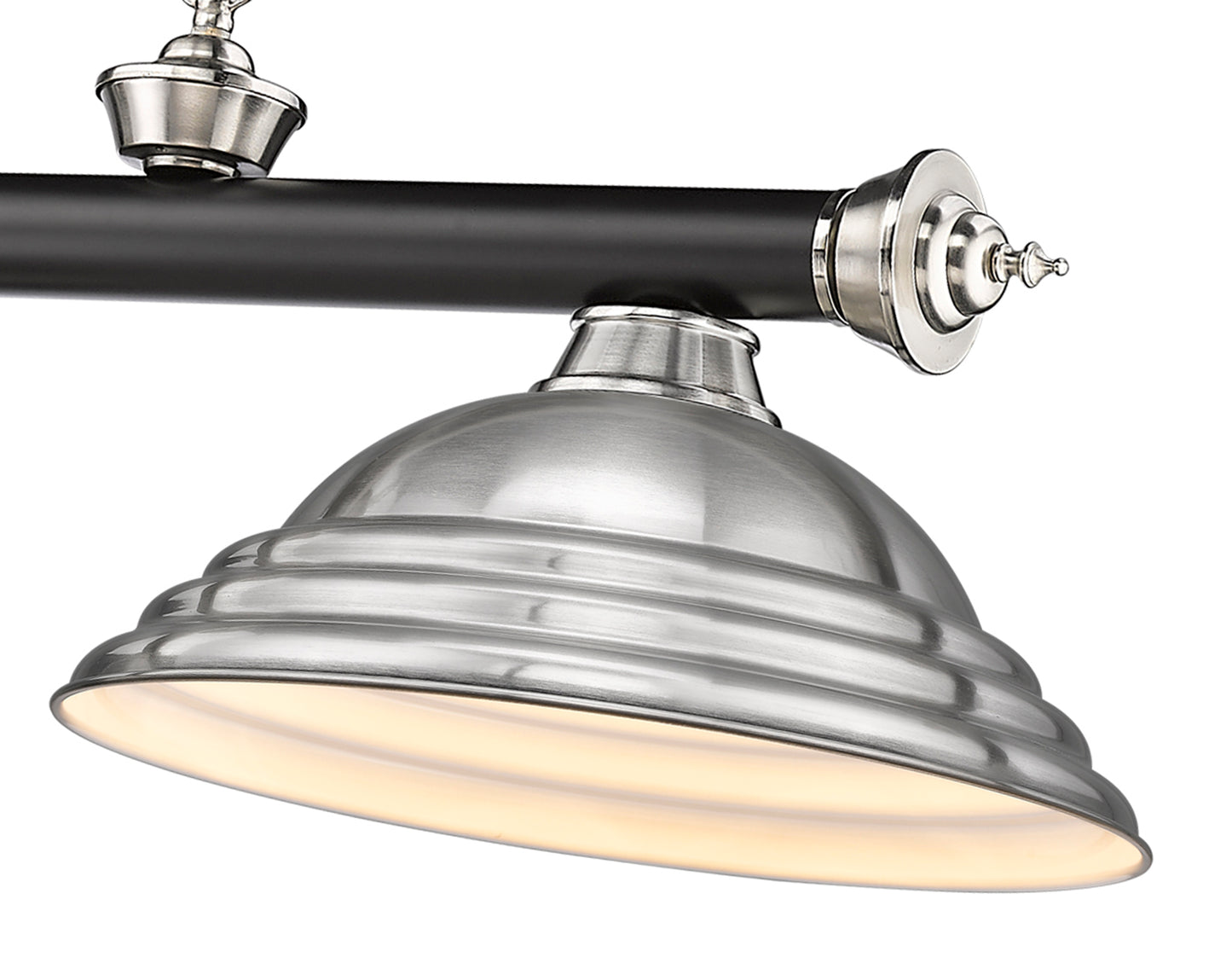 2306-3MB-BN-SBN - Cordon 3 Light 58" Billiard - Matte Black / Brushed Nickel