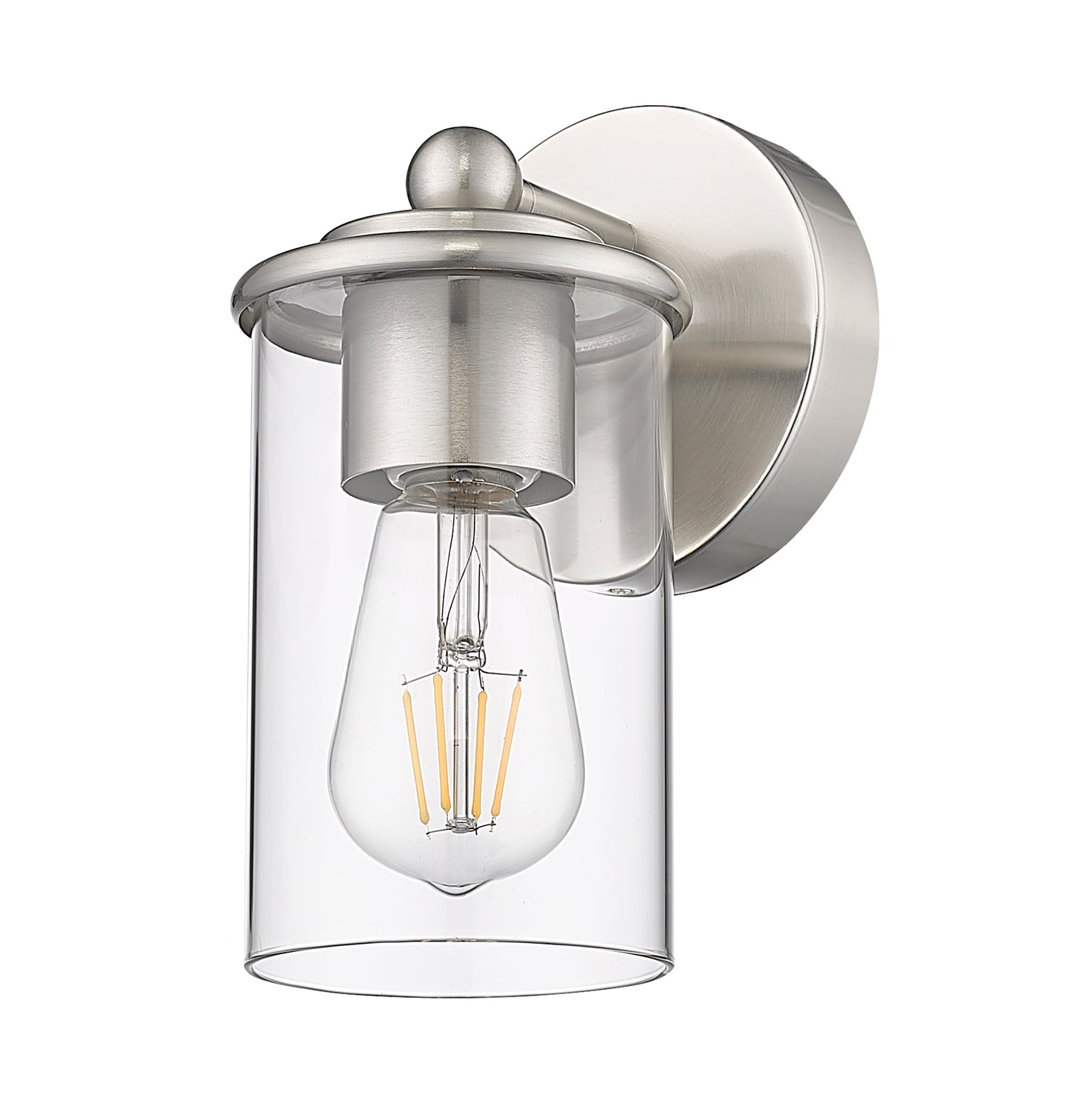 742-1S-BN - Thayer 1 Light Wall 9" Sconce - Brushed Nickel