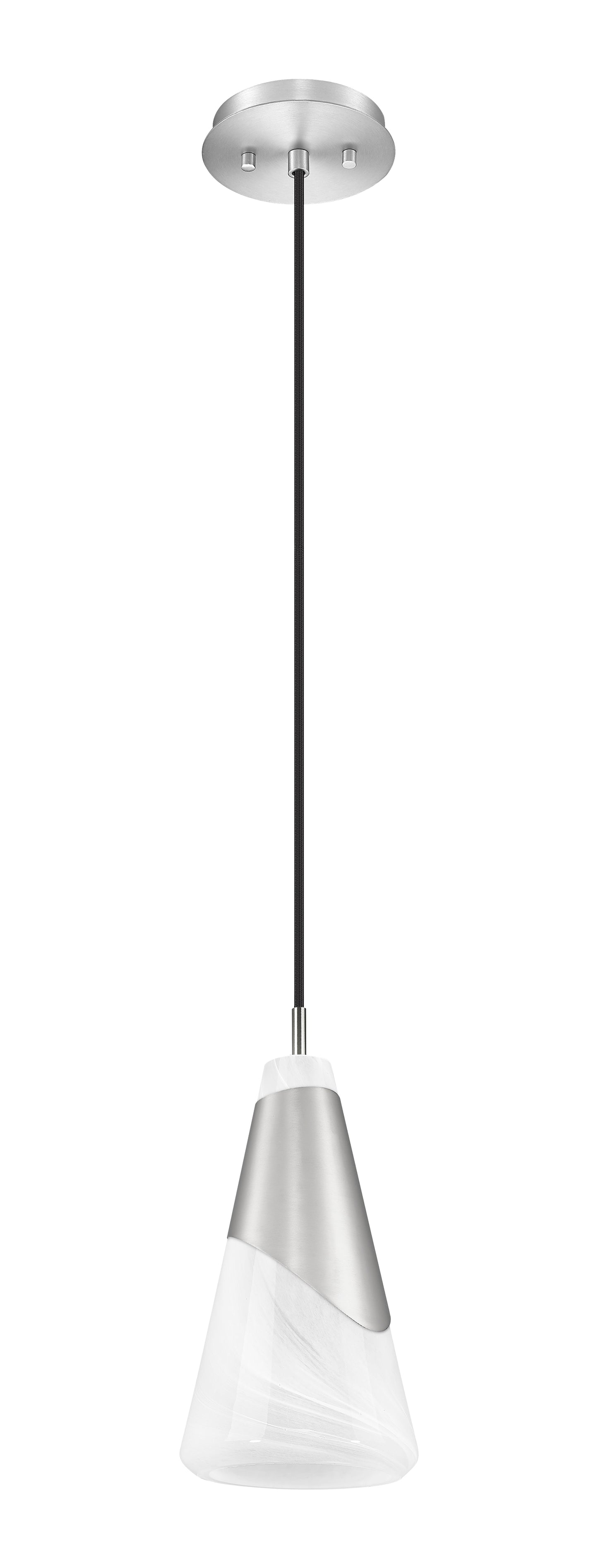 828P6-BN - Aimie 1 Light 6" Pendant - Brushed Nickel