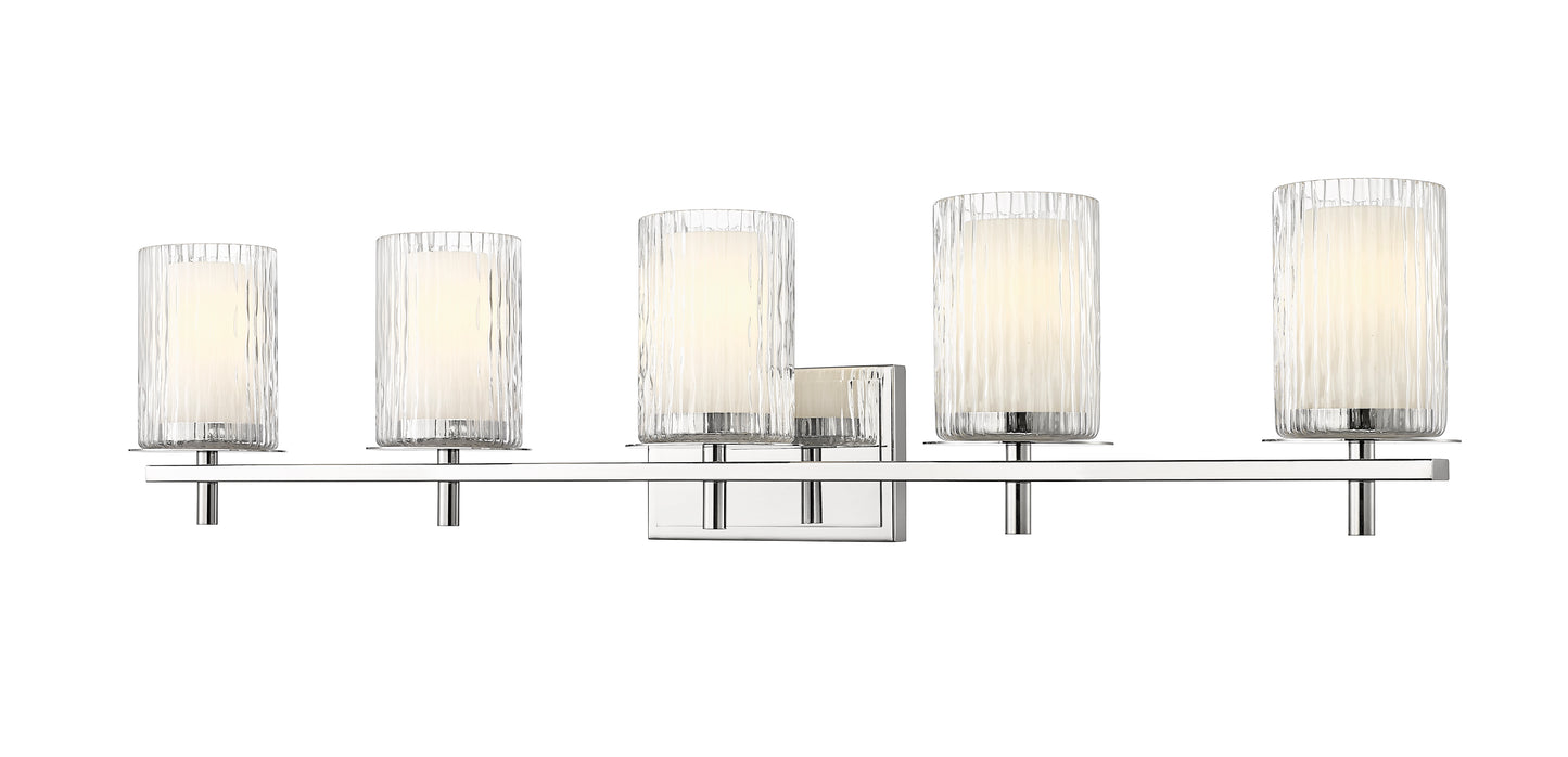 1949-5V-CH - Grayson 5 Light 40" Vanity - Chrome